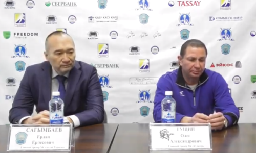 
Видео послематчевой пресс-конференции игр чемпионата РК «Алтай-Торпедо» — «Кулагер» 2:1, 5:1