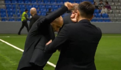 Али Алиев разнервничался после упущенной победы на 94-й минуте. Видео