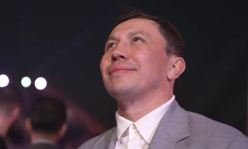 «Легенда». Геннадий Головкин вызвал овации на вечере бокса Усик — Верхувен. Видео