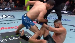 Видео нокаута казахстанского бойца в UFC