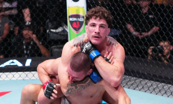 Финишем в первом раунде закончился главный бой турнира UFC. Видео