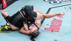 Жестким болевым приемом закончился бой на турнире UFC. Видео