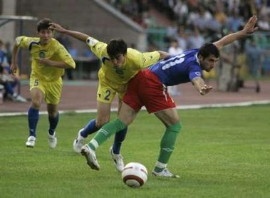 Фоторепортаж матча Казахстан - Азербайджан