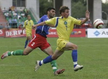 Фоторепортаж матча Казахстан - Азербайджан