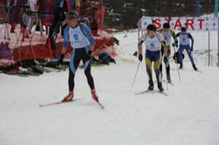 Елена Хрусталева во главе гонки