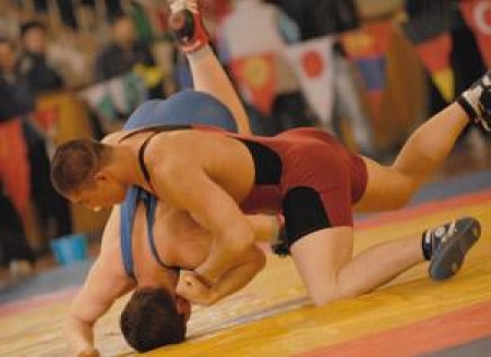 Борцы соревновались в Костанае