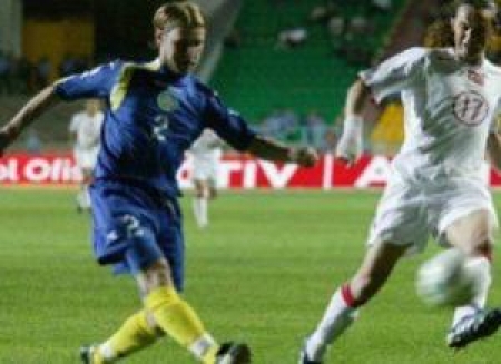 Ляпкин отыгра несколько игр за сборную страны