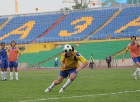 Казахстанцы готовятся к игре