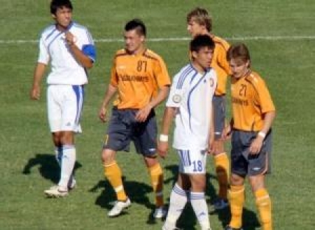 Автор первого гола Дауренбек Тажимбетов № 18