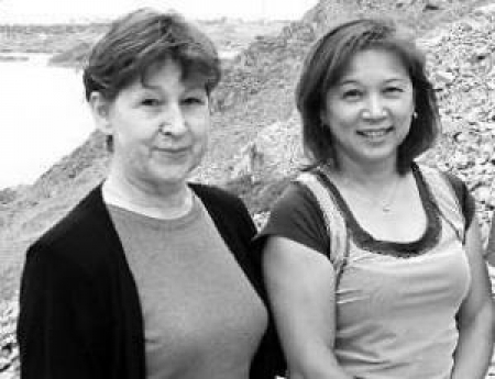 Нелли Ким со своим наставником Галиной Барковой