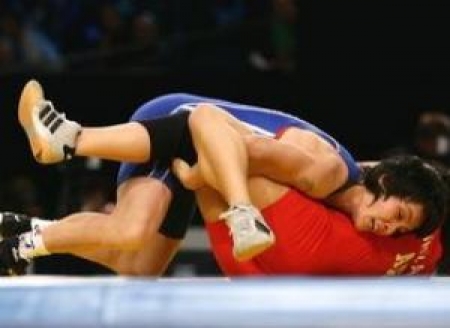 Татьяна Бакатюк (в верхней стойке) еще не раз порадует казахстанских поклонников громкими победами на международной арене