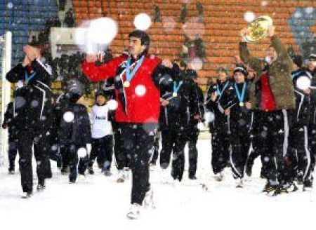 Чемпион совершает круг почета