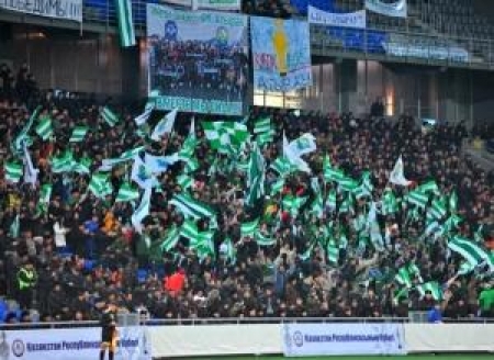 Атыраусцы яро поддерживали свою команду в финале Кубка Казахстана