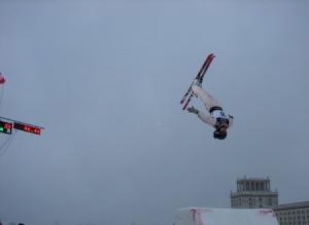 Жибек Арапбаева в полете