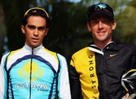 Контадор и Армстронг раньше крутили вместе педали в одной команде