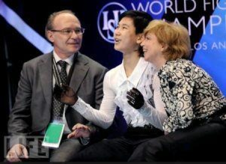 Юрий Гуськов, Денис Тен и Елена Водорезова