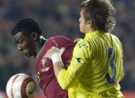 Кучма в игре против Португалии