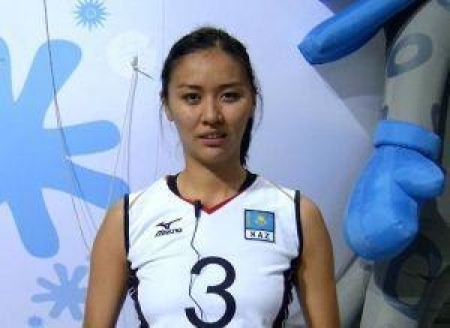 Сана одна из лучших молодых волейболисток в Казахстане