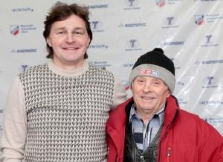 Юрий Леонов и ЗТР РК Юрий Павлович Тархов. Приятная встреча ученика с первым Учителем