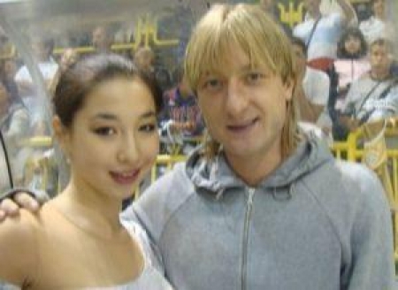 Айгуль Кожамкулова и Евгений Плющенко