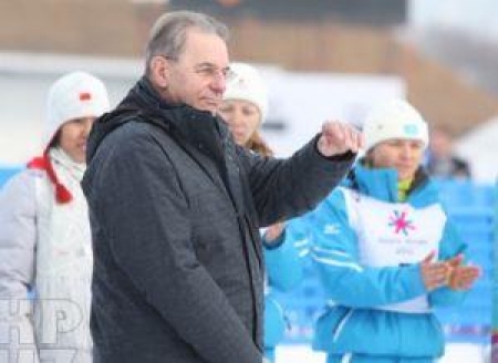 В Алматы Жак Рогге принял участие в цветочной церемонии