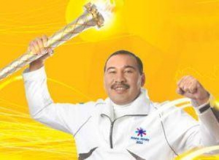 Ибраимов был одним из факелоносцев на Азиаде