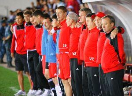 Владимир Муханов и команда на послематчевых пенальти