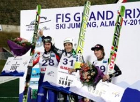 В Алматы впервые прошел этап летнего кубка мира по прыжкам с трамплина