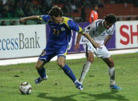 Естигнеев сыграл за сборную и даже забил