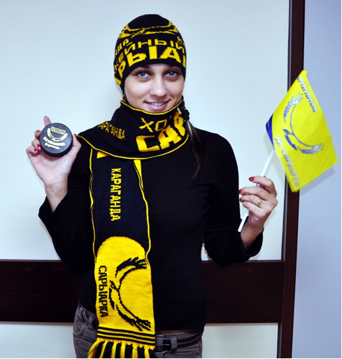 Хоккейный клуб «Сарыарка» представил новую атрибутику (фото)