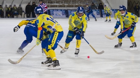 Фоторепортаж с матча ЧМ по бенди в Алматы Казахстан — Швеция 1:9