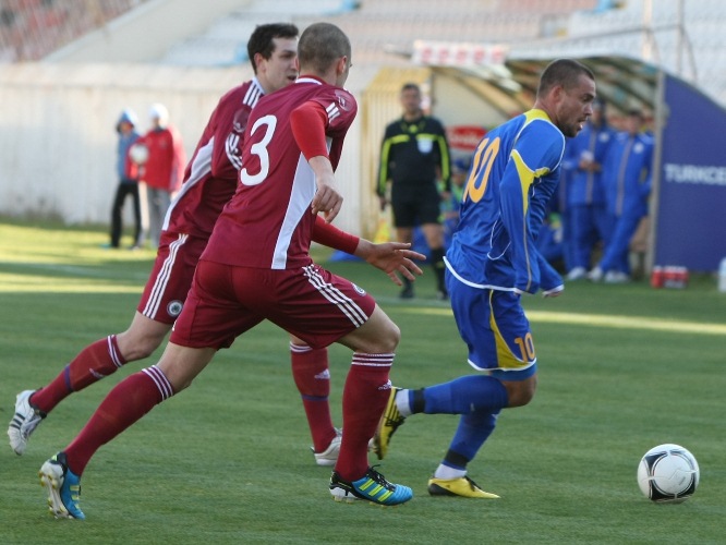 Фоторепортаж с товарищеского матча Латвия — Казахстан 0:0