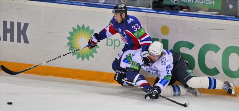 Фоторепортаж с матча плей-офф КХЛ «Металлург» Магнитогорск — «Барыс» 3:2