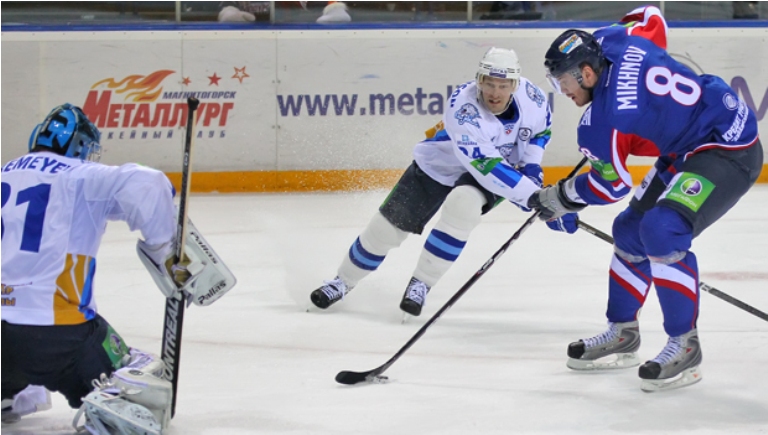 Фоторепортаж с матча плей-офф КХЛ «Металлург» Магнитогорск — «Барыс» 1:4