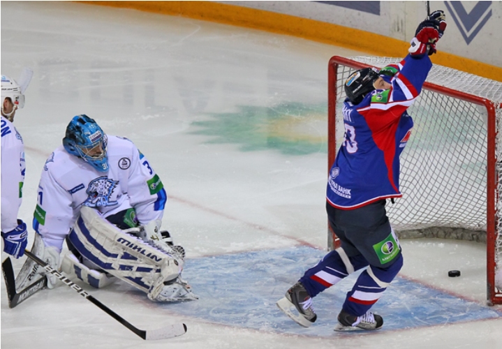 Фоторепортаж с матча плей-офф КХЛ «Металлург» Мг — «Барыс» 4:3 О.Т