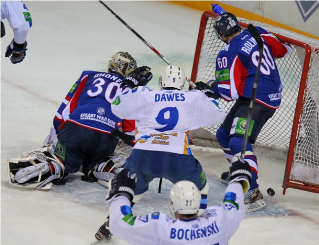 Фоторепортаж с матча плей-офф КХЛ «Металлург» Мг — «Барыс» 4:3 О.Т