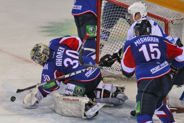 Фоторепортаж с матча плей-офф КХЛ «Барыс» — «Металлург» Магнитогорск 3:4 О.Т