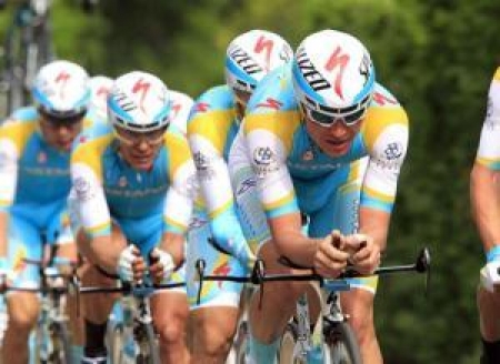 В командной гонке астанинцы сумели стать третьими