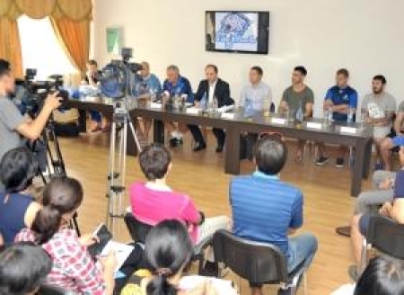 Астанинская команда пообщалась с прессой 