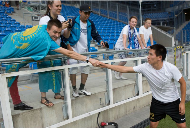 Фоторепортаж с матча первого отборочного раунда Лиги Европы «Лех» — «Жетысу» 2:0