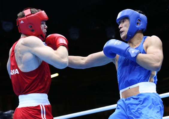 Фоторепортаж с выступления Адильбека Ниязымбетова на Олимпиаде