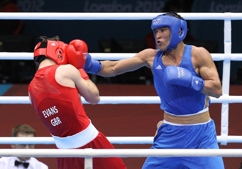 Фоторепортаж с выступления Серика Сапиева на Олимпиаде