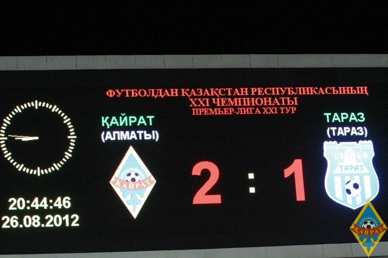 Фоторепортаж с матча 21-го тура Премьер-Лиги «Кайрат» — «Тараз» 2:1