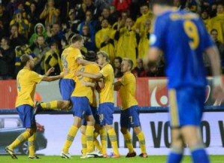 Швеция — Казахстан 2:0. Достойная игра в Мальме