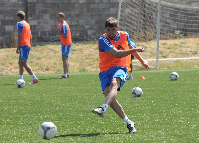 Фоторепортаж с тренировки сборной Казахстана