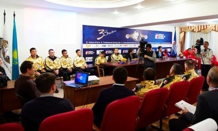 Фоторепортаж с пресс-конференции посвященной поединку WSB «Astana Arlans» — «USA Knockouts» 