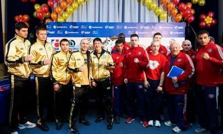 Фоторепортаж с церемонии взвешивания «Astana Arlans» VS «British Lionhearts»