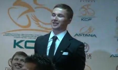 Видео с презентации велокоманды «Астана»