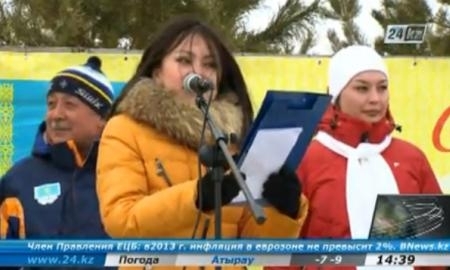 В Астане лыжники открыли зимний сезон