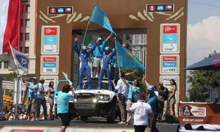 Внедорожник «Астаны» достойно завершил «Дакар»